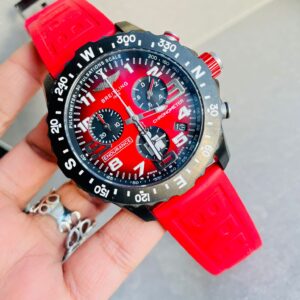 Endurance pro AAA 44mmIRONMAN REDBlack dial Red Rubber Strap quartz movement