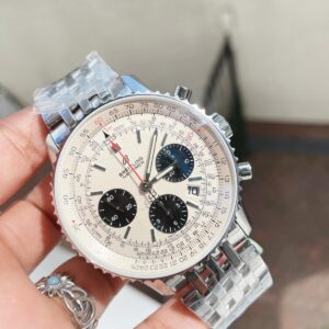 Navitimer 01 11 SS White Dial on Steel Strap A7750 GF Factory