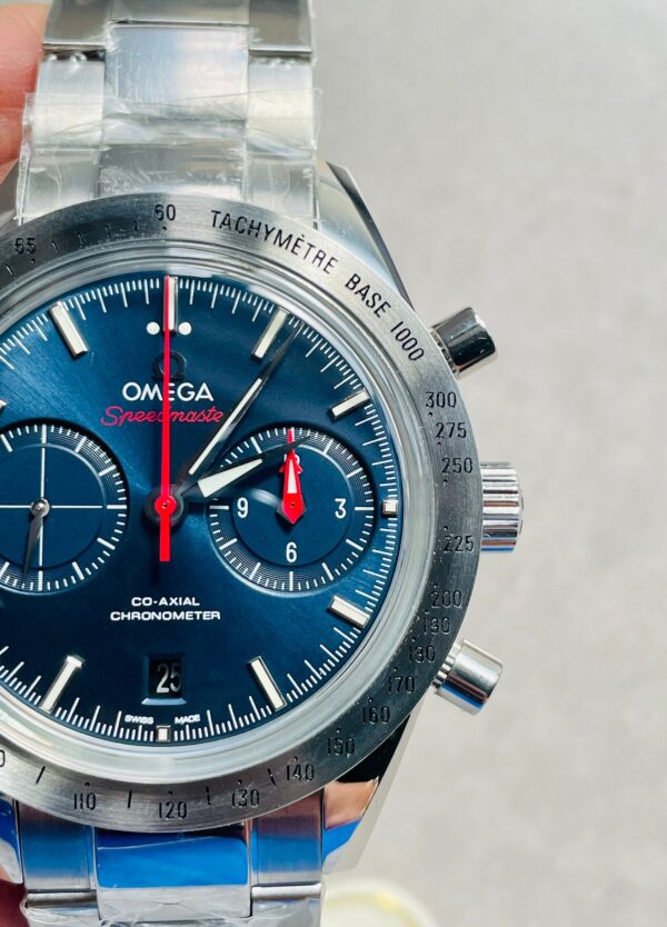 Speedmaster ’57 Co-Axial OMF 11 Best Edition Blue Dial on SS Bracelet A9300