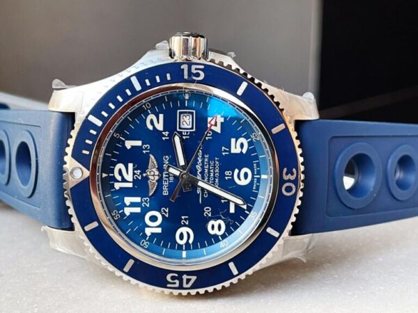 SuperOcean II 44mm GF 11 Best Edition Blue Dial on Blue Rubber Strap A2824