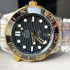 2018 Seamaster Diver 300M SSYG VSF 11 Best Edition YG Bezel Black Dial on SSYG Bracelet A8800