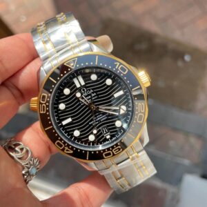 2018 Seamaster Diver 300M SSYG VSF 11 Best Edition YG Bezel Black Dial on SSYG Bracelet A8800