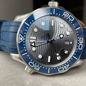 2018 Seamaster Diver 300M VSF 11 Best Edition Blue Ceramic Gray Dial on Silver Steel Strap A8800