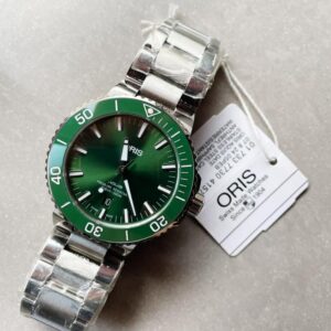 ORIS AQUIS green face CERAMIC bezel SW200 SWISS movement