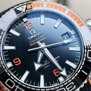 Planet Ocean 43.5mm SS VSF 11 Best Edition BlackOrange Bezel Black Dial on Black Nylon Strap A8900