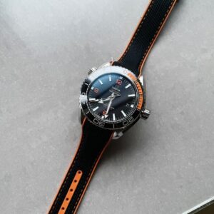 Planet Ocean 43.5mm SS VSF 11 Best Edition BlackOrange Bezel Black Dial on Black Nylon Strap A8900