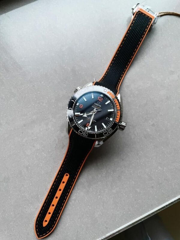 Planet Ocean 43.5mm SS VSF 11 Best Edition BlackOrange Bezel Black Dial on Black Nylon Strap A8900