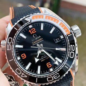 Planet Ocean 43.5mm SS VSF 11 Best Edition BlackOrange Bezel Black Dial on Black Nylon Strap A8900