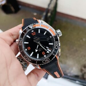 Planet Ocean 43.5mm SS VSF 11 Best Edition BlackOrange Bezel Black Dial on Black Nylon Strap A8900