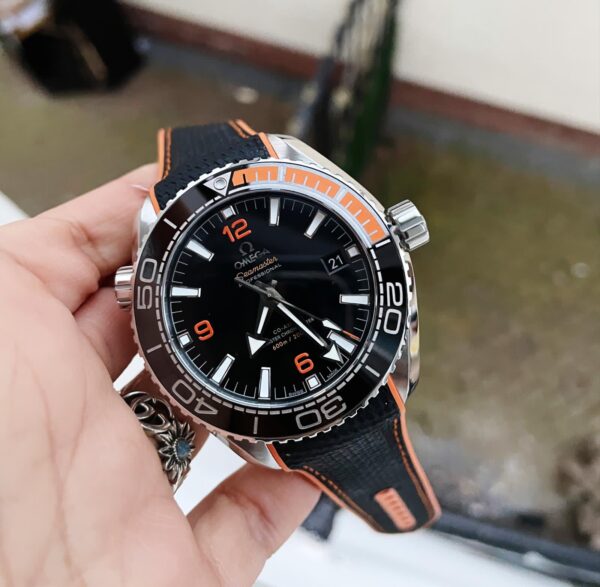 Planet Ocean 43.5mm SS VSF 11 Best Edition BlackOrange Bezel Black Dial on Black Nylon Strap A8900