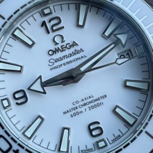 Planet Ocean Sea master 39.5mm White Real Ceramic VSF 11 Best Edition on SS strap A8906