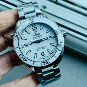 Planet Ocean Sea master 39.5mm White Real Ceramic VSF 11 Best Edition on SS strap A8906