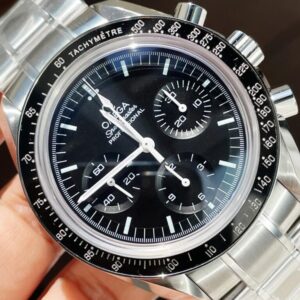 Speedmaster MoonWatch SS Sapphire Crystal Black Dial on SS Bracelet Manual Winding Chrono Movement